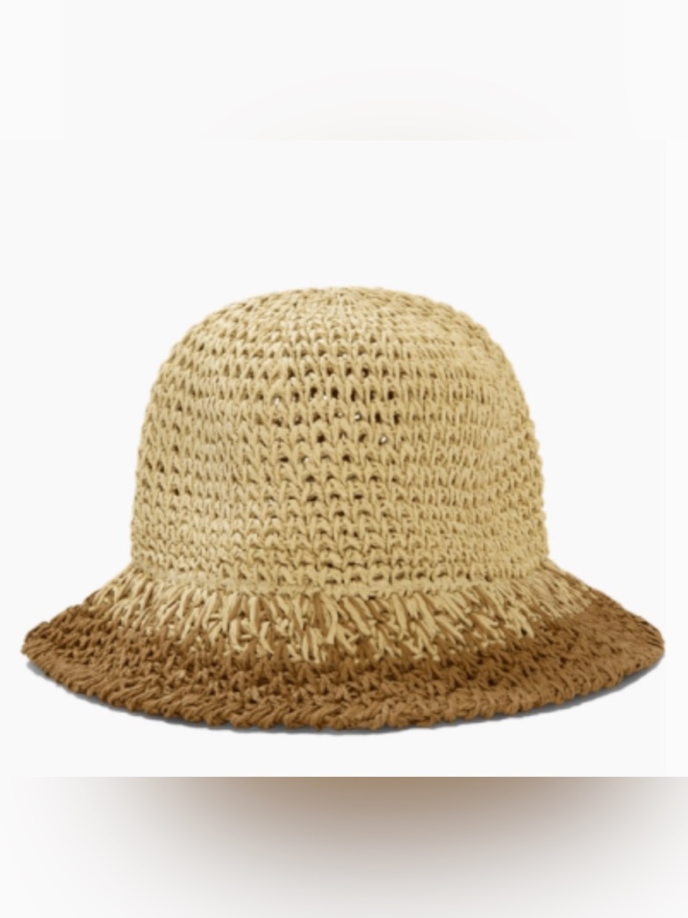 🆕 Eugenia Kim, 2 Tone Straw Crochet Bucket Hat. Brand new 👒 Never Worn 🆕🎀